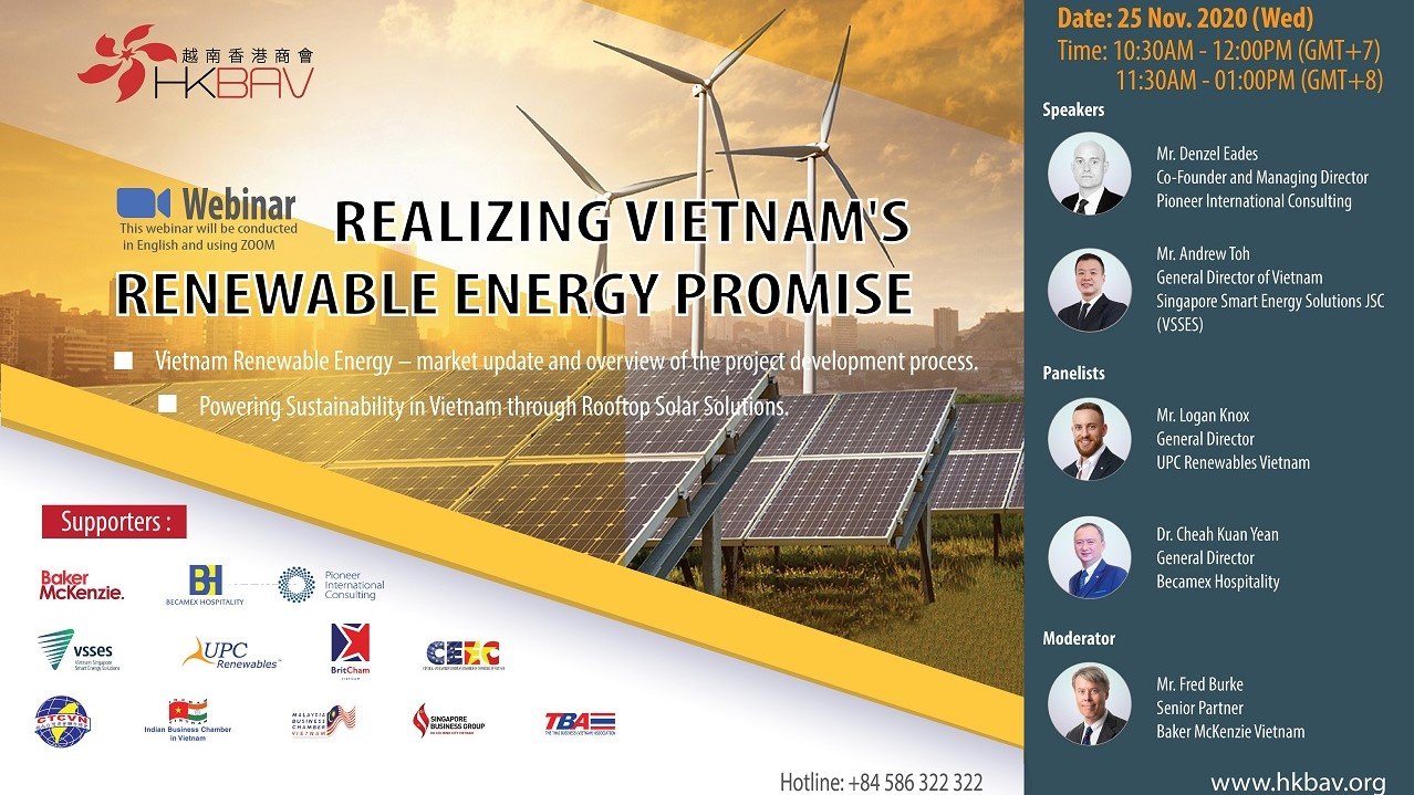 VSSES attended the HKBAV Webinar: Realizing Vietnam’s Renewable Energy Promise