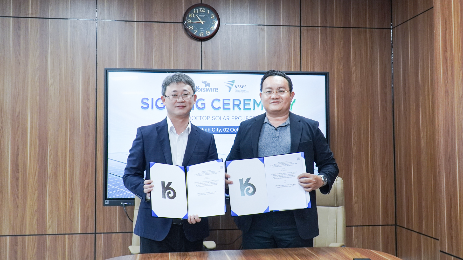 VSSES AND KISWIRE VIETNAM SIGN COOPERATION AGREEMENT TO DEVELOP ROOFTOP SOLAR PROJECT
